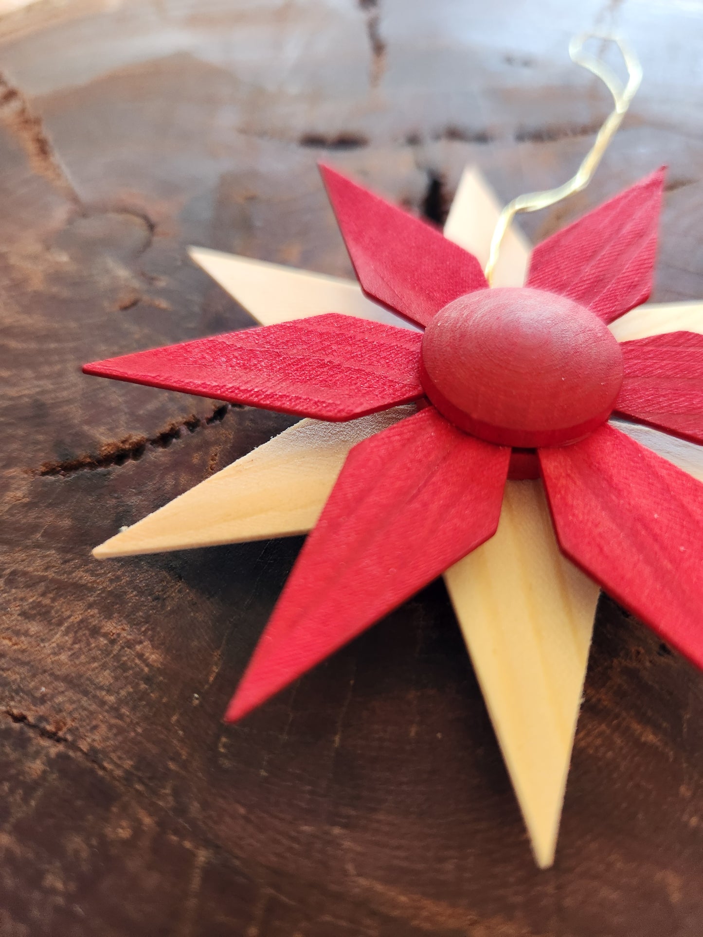 Wooden Christmas Star (Set of 4)