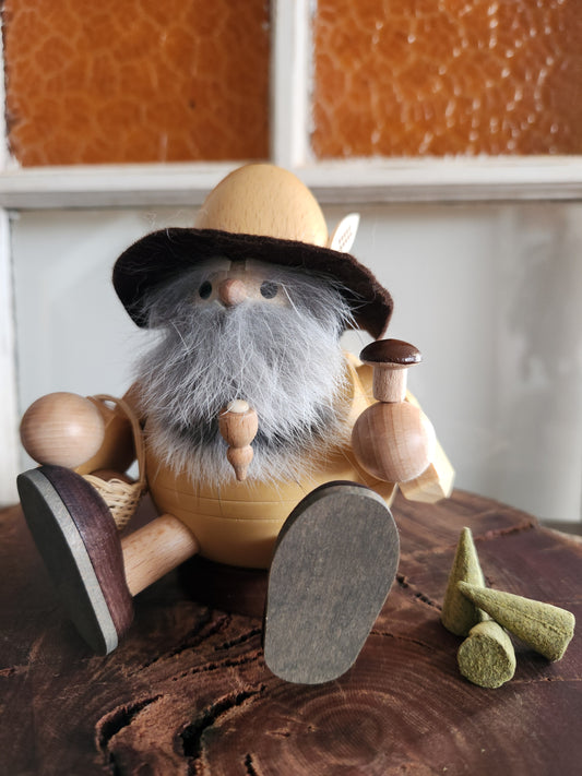 Incense figure - Forest Gnome Mushrooms 'Waldschrat'