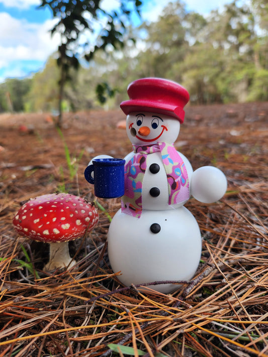 Incense figure - Snowman with Mulled Wine