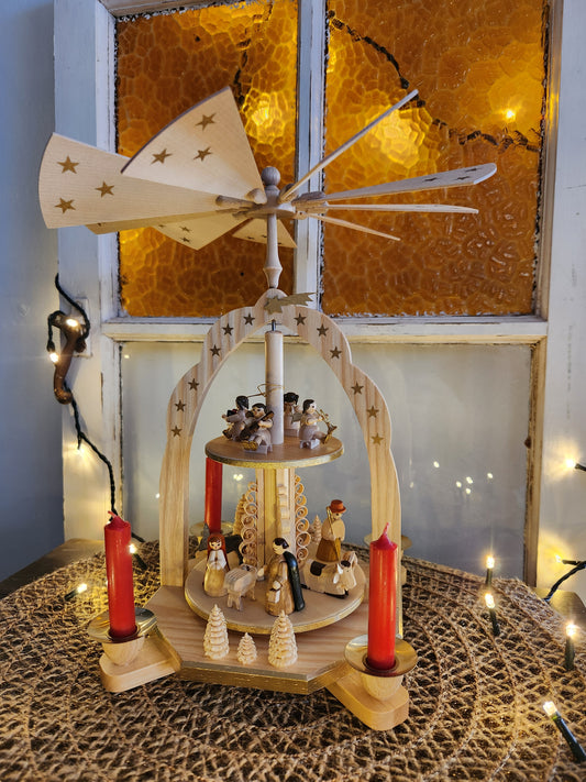 Pyramid Nativity with Angels