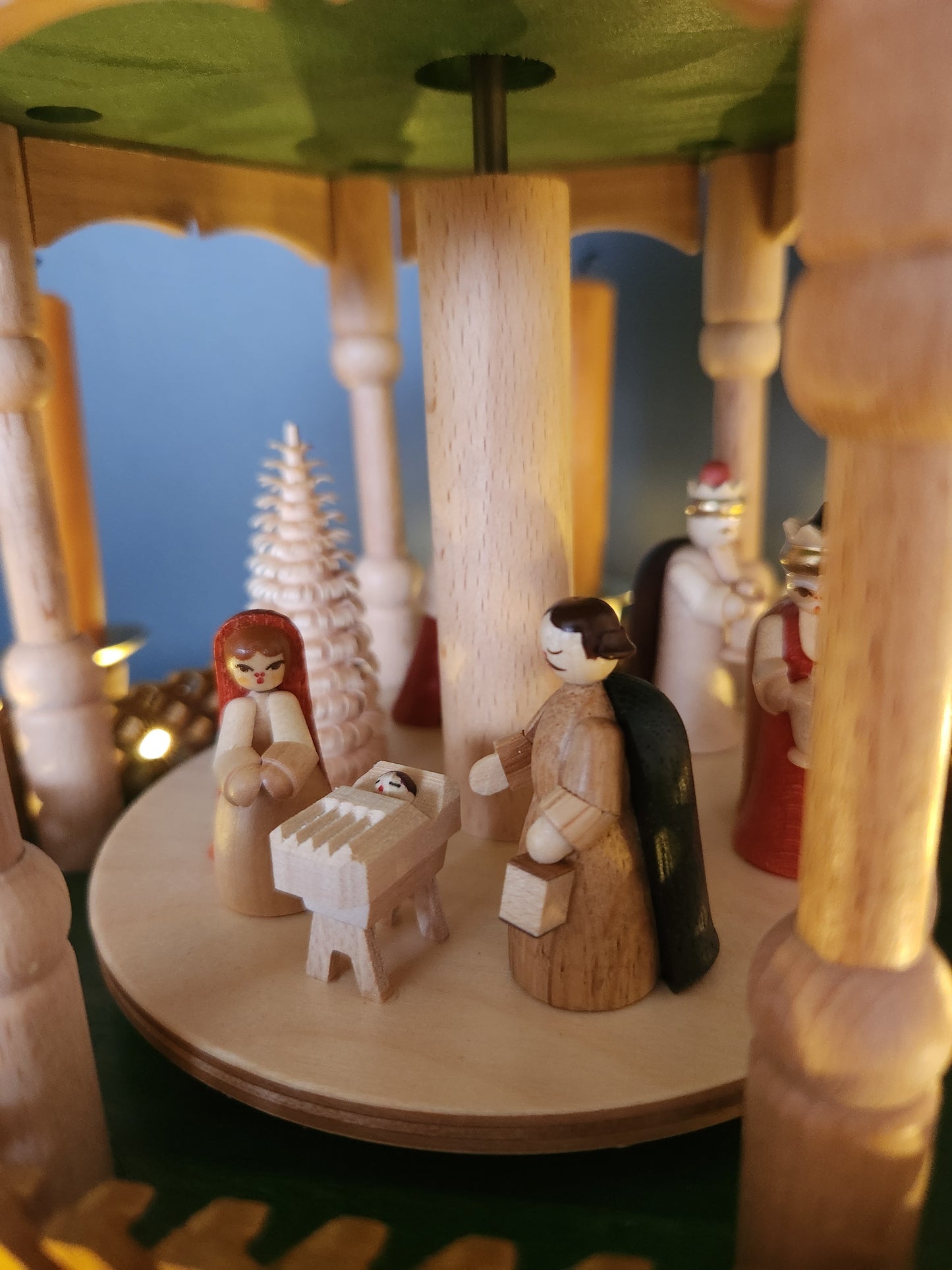 Pyramid Nativity two tiered