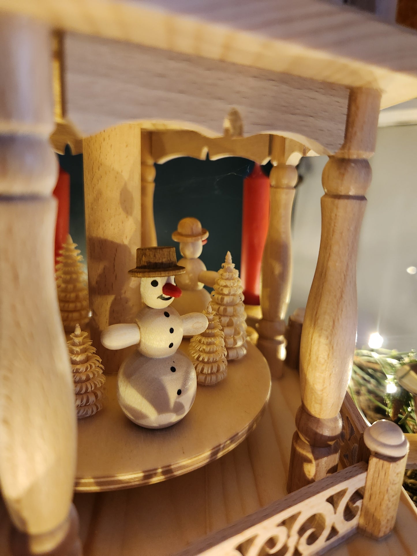 Pyramid Snowmen two tiered