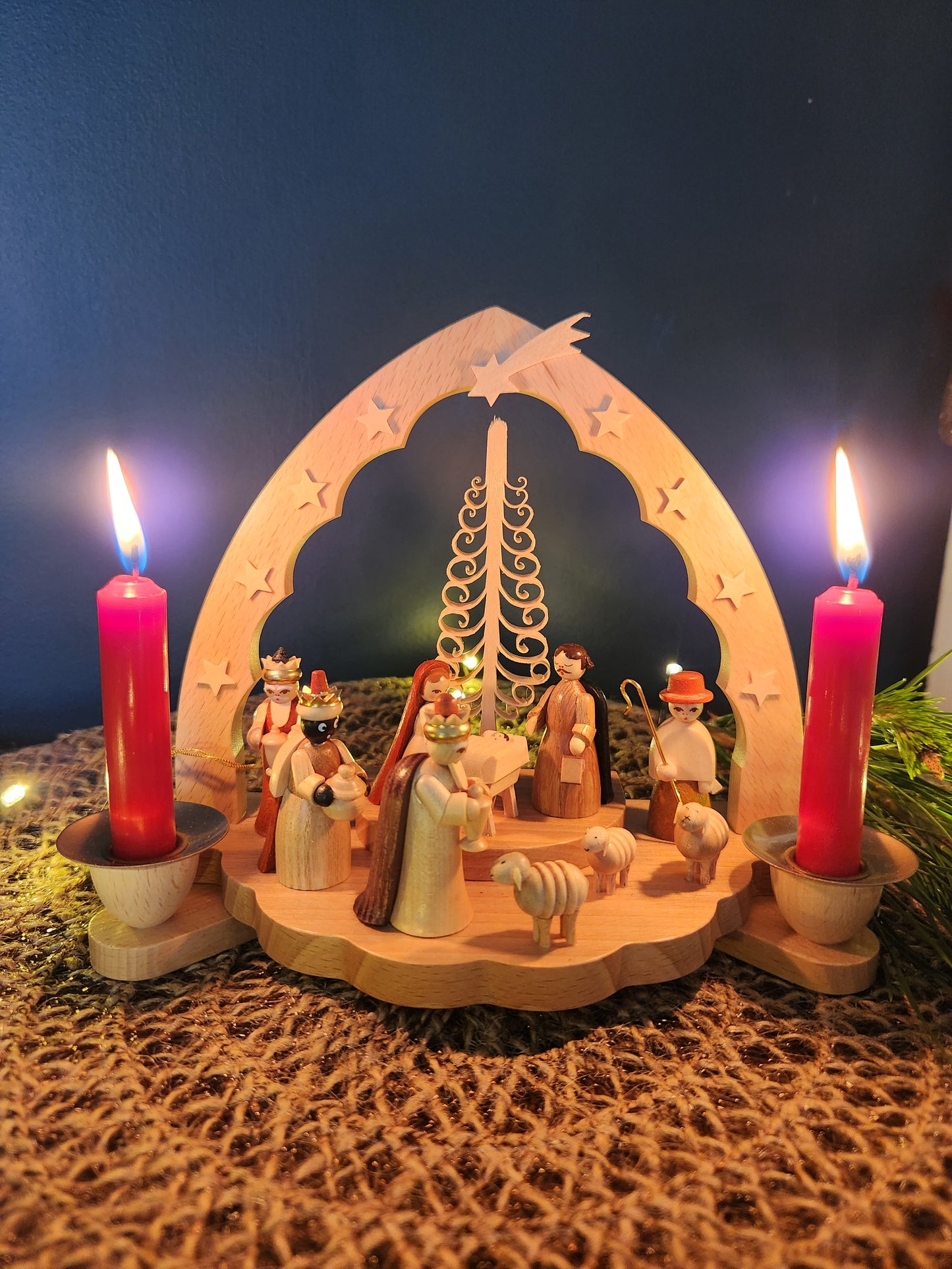 Candle Holder Nativity
