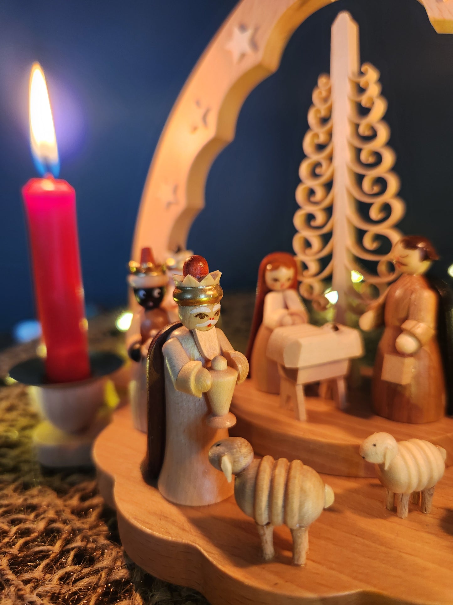 Candle Holder Nativity