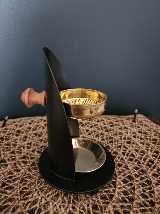 Black Brass Incense Burner