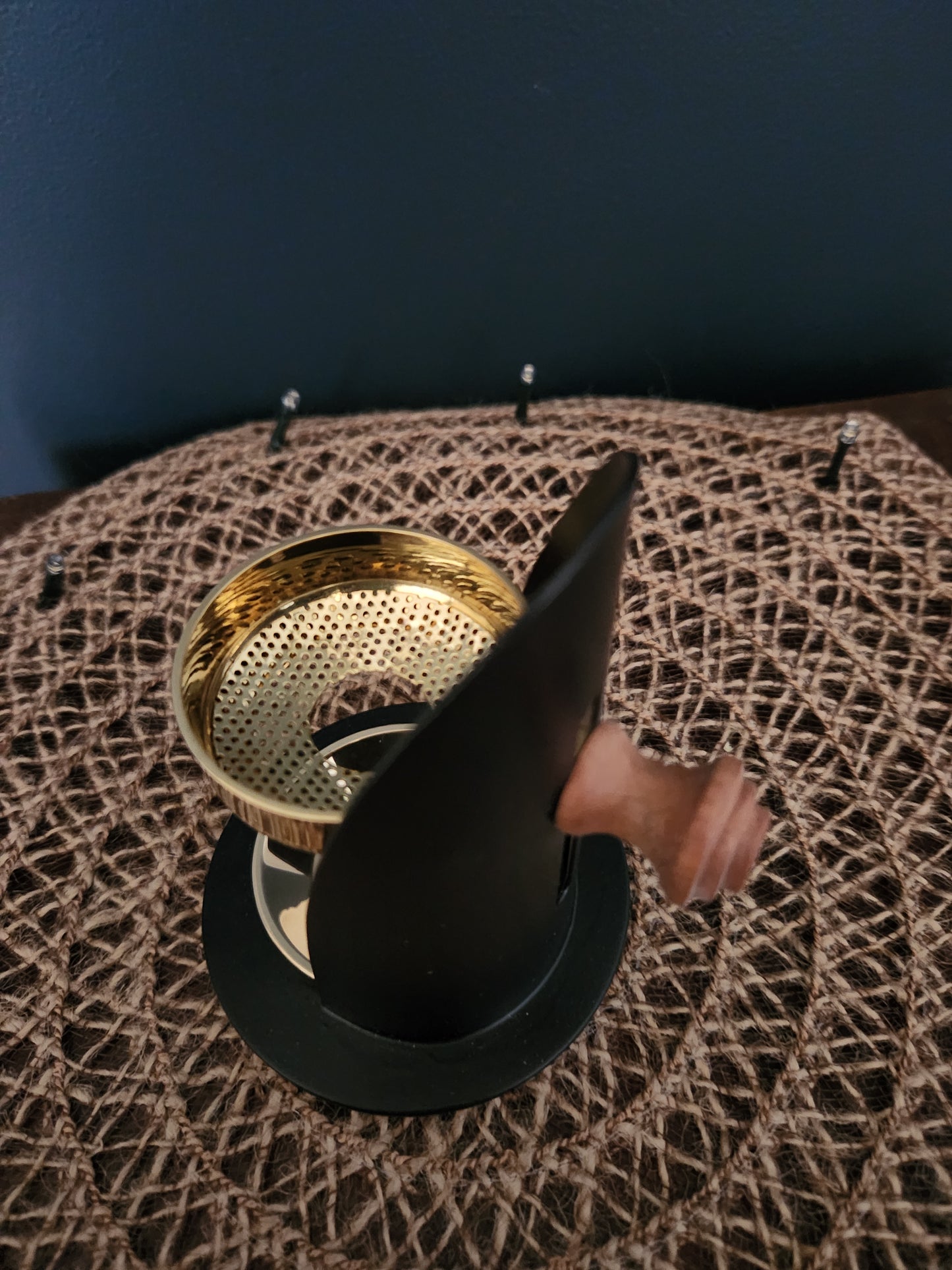 Black Brass Incense Burner