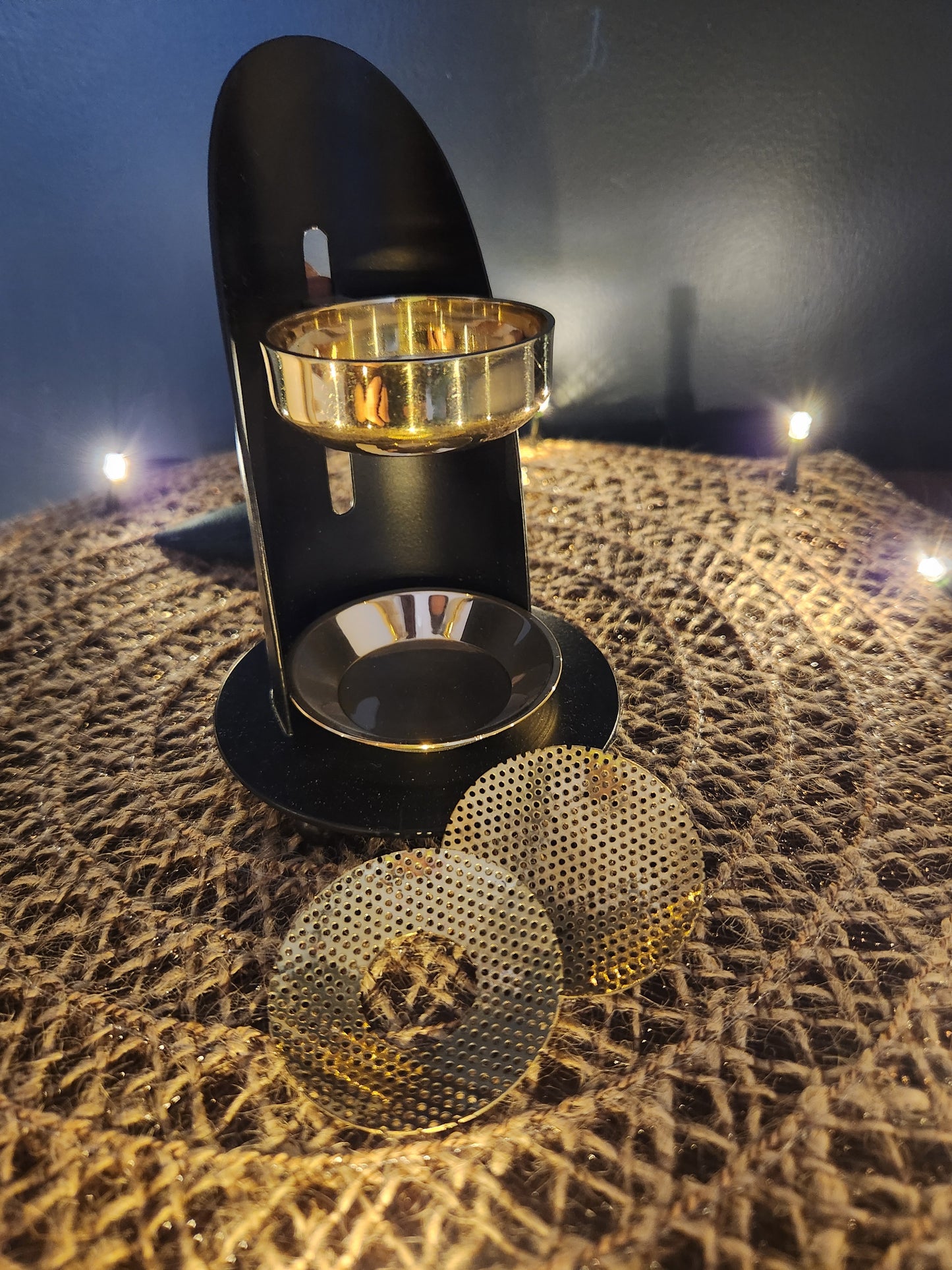 Black Brass Incense Burner