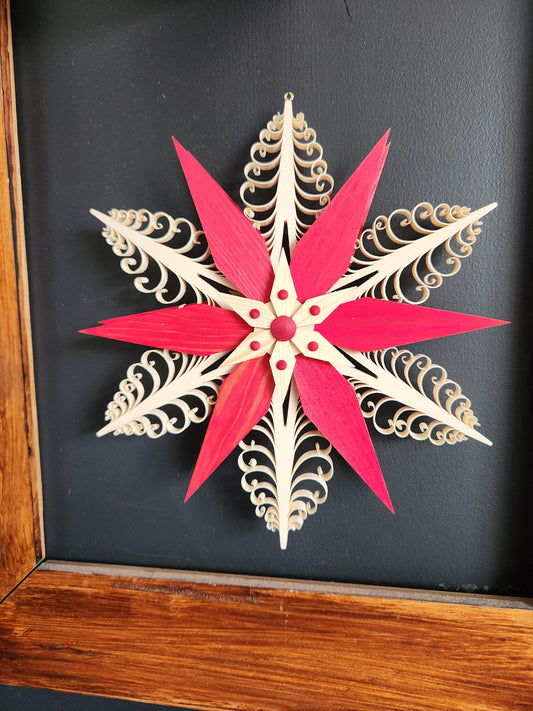 Window Star 24 cm red