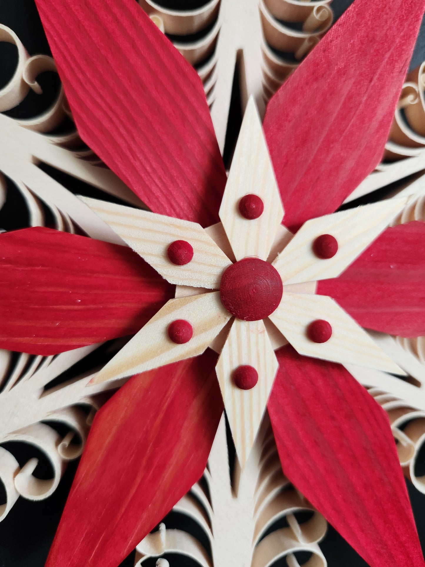 Window Star 24 cm red